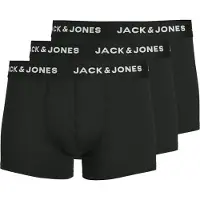 Jack & Jones Jacbase Microfiber Trunks 3-Pack Noos - Black - XXL