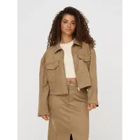 ONLY Onlstina Faux Suede Jacket Pnt - Brown - XXXL