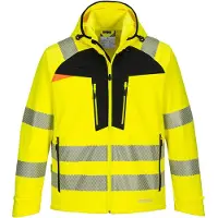 Portwest DX475YBR keltainen Hi-Vis Softshelltakki