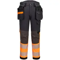 Portwest EV442 Hi-Vis 1-luokan joustavat työhousut (pitkä)