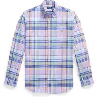 Ralph Lauren Pinpoint Oxford-Wvn-Shirt - Purple - L