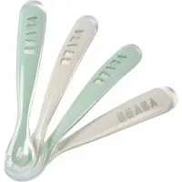 Beaba Silicone Spoon Set lusikka Natural 4m+ 4 kpl