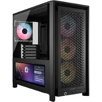 Corsair FRAME 4000D LCD RS ARGB, Midi Tower, PC, Musta, ATX, EATX, mikro ATX, Mini-ITX, Muovi, Terästä, Karkaistu lasi, Pelaaminen (CC-9011326-WW)
