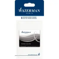 Waterman Fountain Pen Ink Cartridges | Long | Intense Black | 8 Count | Blister Pack