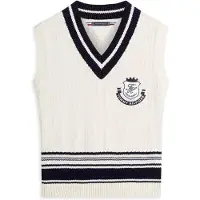 Tommy Hilfiger Athleisure V Neck Vest - Cream - XXL