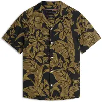 Tommy Hilfiger Linen Floral Aop Ss Rf 1/2 - Black - L