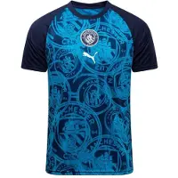 Puma Manchester City Fc 25/26 Ennen Ottelua Juniori Lyhythihainen T-pait