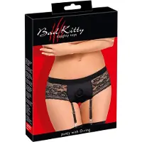 Bad Kitty Strap-on alushousut, musta, XS, XS