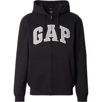 Gap Adult Vintagesoft Arch Logo Zip Hoodie - Black - L