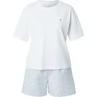 Tommy Hilfiger Underwear Pyjamashortsit vaaleansininen / valkoinen