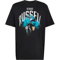 Adidas Mercedes-amg Petronas F1 Team George Russell Graphic Lyhythihainen T-paita