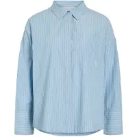 Vila Rouingrid L/S Oversized Shirt - Blue - 34