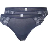 Lindex Brief Thong Reg Blenda Co W La - Navy - S
