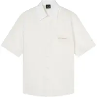Armani Exchange for man. XM002317AF24533U0009 Classic Basic Shirt white (L), Casual, Cotton, Short sleeve