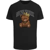 Mister tee New York Crowned Bear Lyhythihainen T-paita
