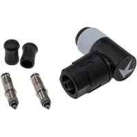 Schwalbe DV-SCV Clik -venttiilien muunnossarja pumppupäällä Dunlop-venttiilille 2 kpl