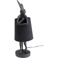 Kare Pöytävalaisin Animal Rabbit, Musta, Olohuone/ruokailutila, Tekstiili/kangas/silkki, Design