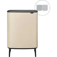 Brabantia Bo touch bin high 2x30 L Soft Beige