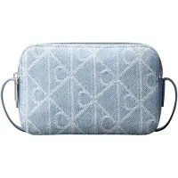 Calvin Klein Emblem Aop Denim Camera Bag - Blue - ONE SIZE