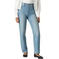 Levi's for woman. 72693-0165 Ribcage straight ankle jeans blue (28/29), Casual, Cotton, Denim
