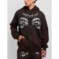Affliction Collapse Huppari dk.brown lava wash Koko M
