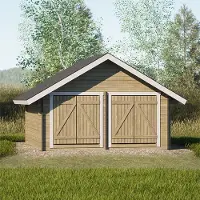 LP GARDEN S-L (16m2) suora umpiseinä hirsilato