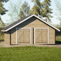 LP GARDEN S-XXL (25m2) suora umpiseinä hirsilato