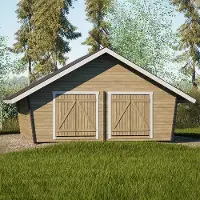 LP GARDEN U-XXL (25m2) vino umpiseinä hirsilato