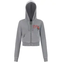 Ed Hardy Collegetakki 'Flaming Tiger' keltainen / tummanharmaa / punainen