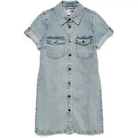 Vero moda Vmjennie Ss Short Denim Dress Ga Girl - Blue - 128