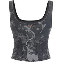 Ed Hardy Toppi savunsininen / sininen denim