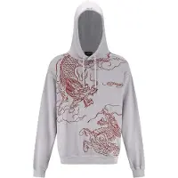 Ed Hardy Collegepaita 'Battle Dragon' harmaa / punainen