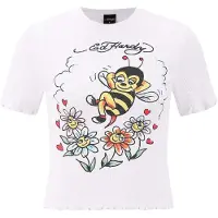 Ed Hardy Paita 'Biene' keltainen / oranssi / musta / valkoinen