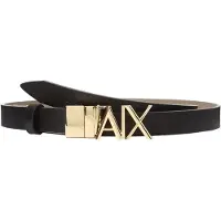 Armani Exchange for woman. XW002127AF17157MC379 Black Slim Belt (OSFA), Casual, Classic, Leather
