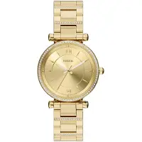 Fossil Analoginen kello 'CARLIE' kulta