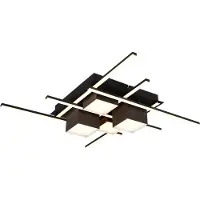 TRIO Lighting Led Roger, himmennettävä, Musta, Olohuone/ruokailutila, Metalli, Moderni