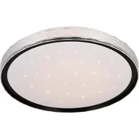 TRIO Leuchten Led Varda, himmennettävä, Musta, Makuuhuone, Metalli, Moderni