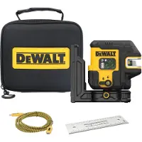 DeWalt USB-C Krydslinjelaser + 5-punkt grøn