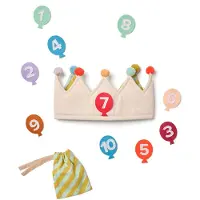 Kids Concept Birthday Crown Dress-Up - Cream - ONE SIZE