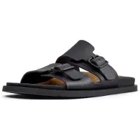Camper for woman. K201881-001 Leather Sandals Lluc Sandal black (36), Flat, None, Casual