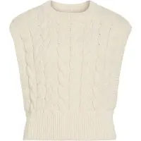 Vila Roucalia O-Neck Knitted Vest - Cream - XL