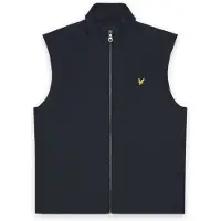 Lyle & Scott Mesh Back Softshell Funnel Neck Gilet - Navy - M