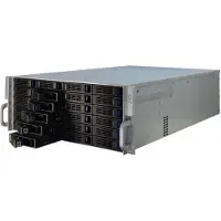 Inter-Tech 4U 4424, räkkiasennettava serverikotelo, 4U, harmaa/musta