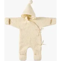 BINIBAMBA Merino Snugglesuit, Milk, 1-3 vuotta