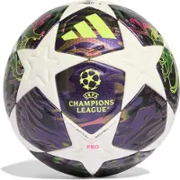 Adidas Jalkapallo Champions League Final 2025/26 Budapest Pro Ottelupallo - Tumma Violetti/valkoinen/keltainen, koko Ball SZ. 5