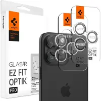 Spigen iPhone 15 Pro/Pro Max -linssinsuojus Tr Ez Fit Optik Pro, 2 kpl:n pakkaus