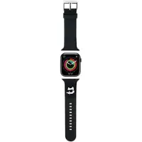 Karl Lagerfeld Apple Watch -ranneke 38/40/41 mm 3D -kumirannekkeet, musta