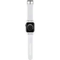 Karl Lagerfeld Apple Watch -ranneke 42 mm 3D -kumi, valkoinen