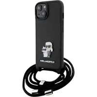 Karl Lagerfeld iPhone 15 -laukku, musta