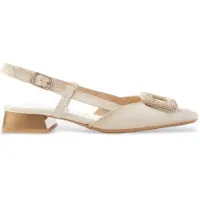 Hispanitas for woman. HV243349 Ballerinas Dalí brown (39), Leather, Flat, Buckle, Casual